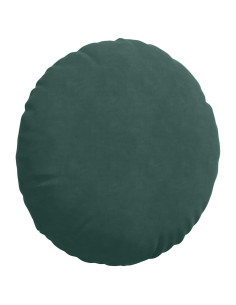 Cuscini per Seduta 2 pcs Verde Scuro Ø 40 x 13 cm Velluto