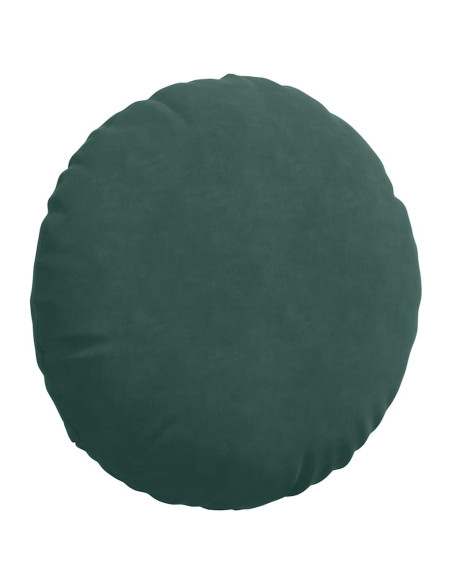 Cuscini per Seduta 2 pcs Verde Scuro Ø 40 x 13 cm Velluto Cuscini per Seduta 2 pcs Verde Scuro Ø 40 x 13 cm Velluto