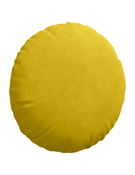 Cuscini per Seduta 2 pcs Giallo Ø 40 x 13 cm Velluto Cuscini per Seduta 2 pcs Giallo Ø 40 x 13 cm Velluto