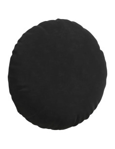 Cuscini per Seduta 2 pcs Nero Ø 40 x 13 cm Velluto
