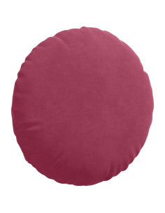 Cuscini per Seduta 2 pcs Rosso Vino Ø 40 x 13 cm Velluto 2