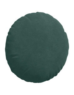 Cuscini per Seduta 2 pcs Verde Scuro Ø 40 x 13 cm Velluto