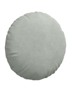 Cuscini per Seduta 2 pcs Grigio chiaro Ø 40 x 13 cm Velluto