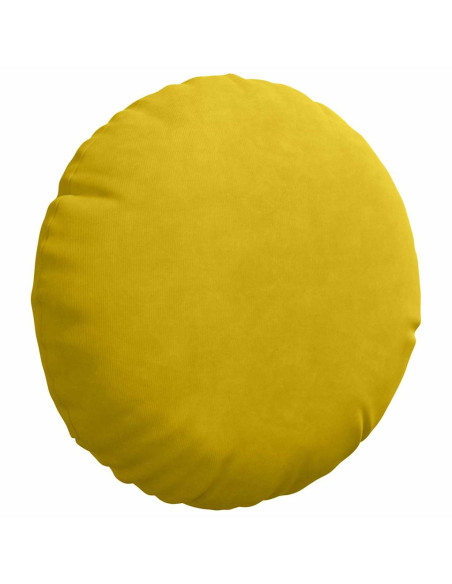 Cuscini per Seduta 2 pcs Giallo Ø 40 x 13 cm Velluto Cuscini per Seduta 2 pcs Giallo Ø 40 x 13 cm Velluto