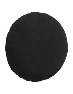 Cuscini per Seduta 2 pcs Nero Ø 40 x 13 cm Velluto 2