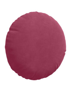 Cuscini per Seduta 2 pcs Rosso Vino Ø 40 x 13 cm Velluto