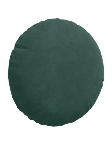 Cuscini per Seduta 2 pcs Verde Scuro Ø 40 x 13 cm Velluto