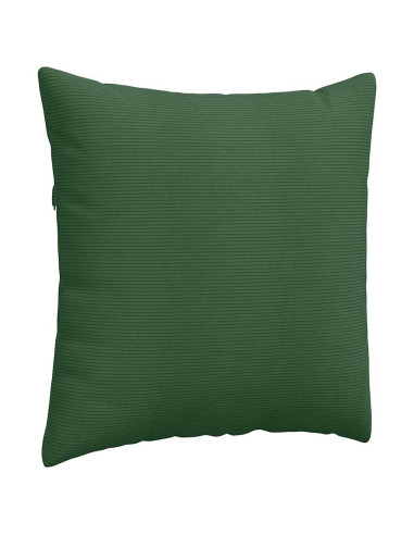 Cuscini da Divano 2 pcs Verde Scuro 80 x 80 cm Tessuto in Cords
