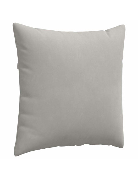 Cuscini da Divano 2 pcs Grigio chiaro 80 x 80 cm Tessuto Cuscini da Divano 2 pcs Grigio chiaro 80 x 80 cm Tessuto