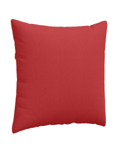 Cuscini da Divano 2 pcs Rosso 80 x 80 cm Tessuto