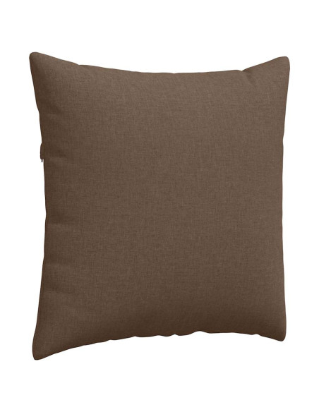 Cuscini da Divano 2 pcs Marrone 80 x 80 cm Tessuto Cuscini da Divano 2 pcs Marrone 80 x 80 cm Tessuto