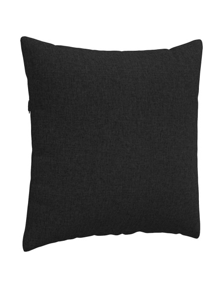 Cuscini da Divano 2 pcs Nero 80 x 80 cm Tessuto Cuscini da Divano 2 pcs Nero 80 x 80 cm Tessuto