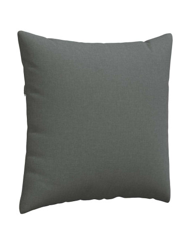 Cuscini da Divano 2 pcs Grigio scuro 80 x 80 cm Tessuto