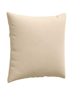 Cuscini da Divano 2 pcs Crema 60 x 60 cm Tessuto