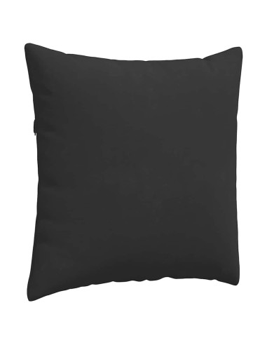 Cuscini da Divano 2 pcs Nero 60 x 60 cm Tessuto
