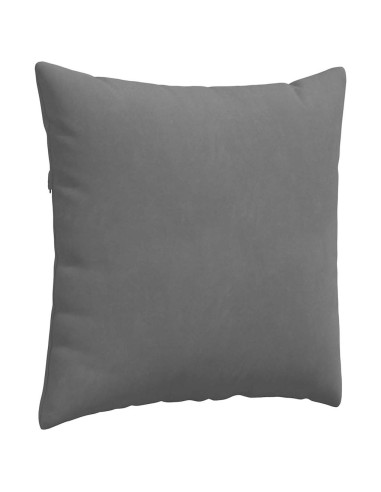 Cuscini da Divano 2 pcs Grigio scuro 60 x 60 cm Tessuto