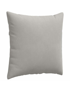 Cuscini da Divano 2 pcs Grigio chiaro 60 x 60 cm Tessuto