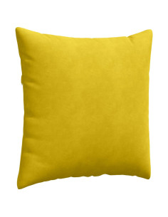 Cuscini da Divano 2 pcs Giallo 60 x 60 cm Tessuto in Cords