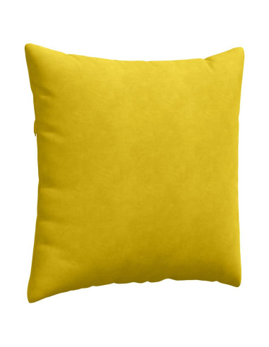 Cuscini da Divano 2 pcs Giallo 60 x 60 cm Tessuto in Cords
