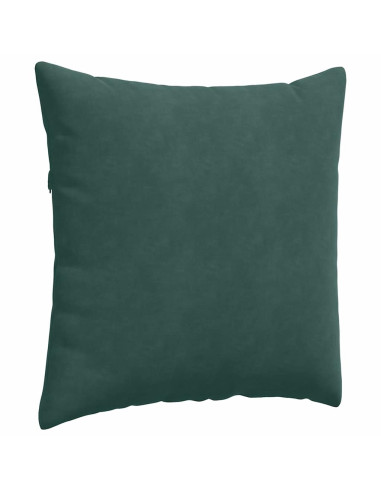 Cuscini da Divano 2 pcs Verde Scuro 60 x 60 cm Tessuto in Cords