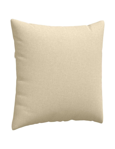 Cuscini da Divano 2 pcs Crema 60 x 60 cm Tessuto Cuscini da Divano 2 pcs Crema 60 x 60 cm Tessuto