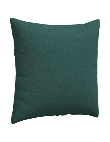 Cuscini da Divano 2 pcs Verde Scuro 60 x 60 cm Tessuto