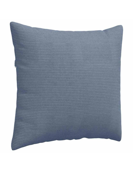 Cuscini da Divano 2 pcs Blu 50 x 50 cm Tessuto in Cords Cuscini da Divano 2 pcs Blu 50 x 50 cm Tessuto in Cords