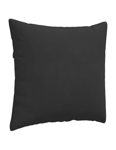 Cuscini da Divano 2 pcs Nero 50 x 50 cm Tessuto