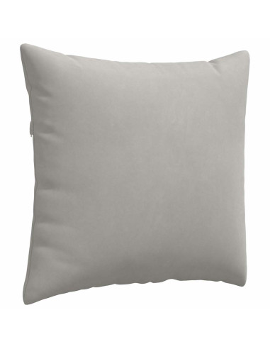 Cuscini da Divano 2 pcs Grigio chiaro 50 x 50 cm Tessuto