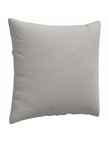 Cuscini da Divano 2 pcs Grigio chiaro 50 x 50 cm Tessuto Cuscini da Divano 2 pcs Grigio chiaro 50 x 50 cm Tessuto