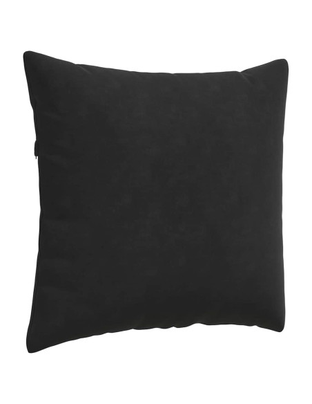 Cuscini da Divano 2 pcs Nero 50 x 50 cm Tessuto in Cords Cuscini da Divano 2 pcs Nero 50 x 50 cm Tessuto in Cords