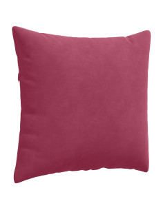 Cuscini da Divano 2 pcs Rosso Vino 50 x 50 cm Tessuto in Cords