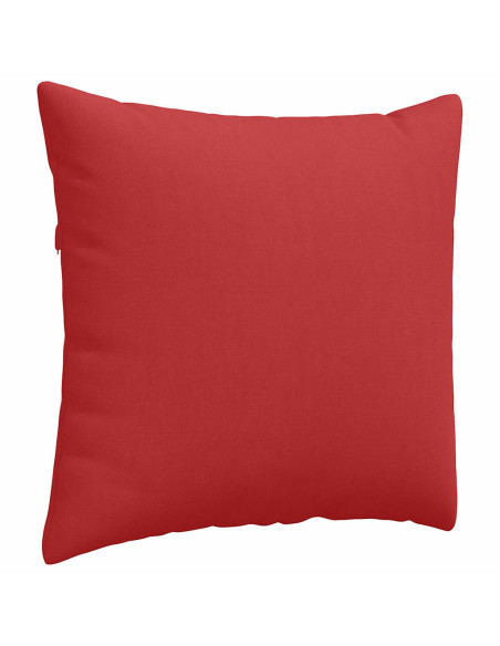 Cuscini da Divano 2 pcs Rosso 50 x 50 cm Tessuto