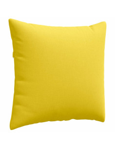 Cuscini da Divano 2 pcs Giallo Chiaro 50 x 50 cm Tessuto