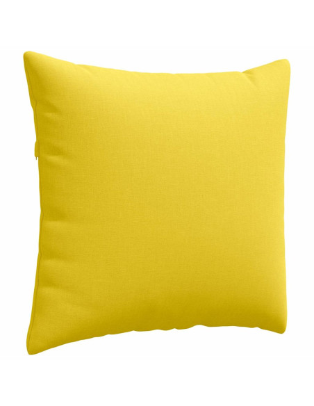 Cuscini da Divano 2 pcs Giallo Chiaro 50 x 50 cm Tessuto