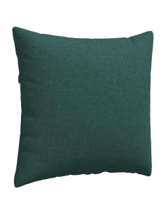 Cuscini da Divano 2 pcs Verde Scuro 50 x 50 cm Tessuto