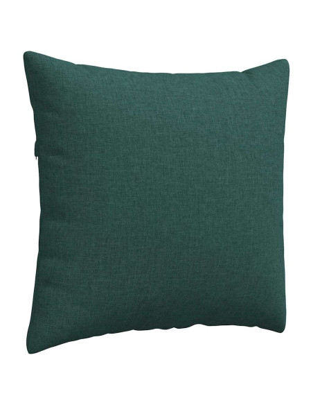 Cuscini da Divano 2 pcs Verde Scuro 50 x 50 cm Tessuto