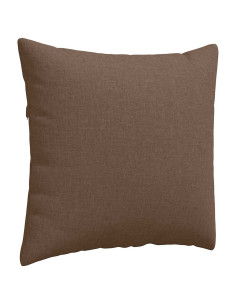 Cuscini da Divano 2 pcs Marrone 50 x 50 cm Tessuto