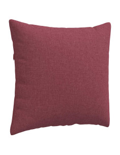 Cuscini da Divano 2 pcs Rosso Vino 50 x 50 cm Tessuto