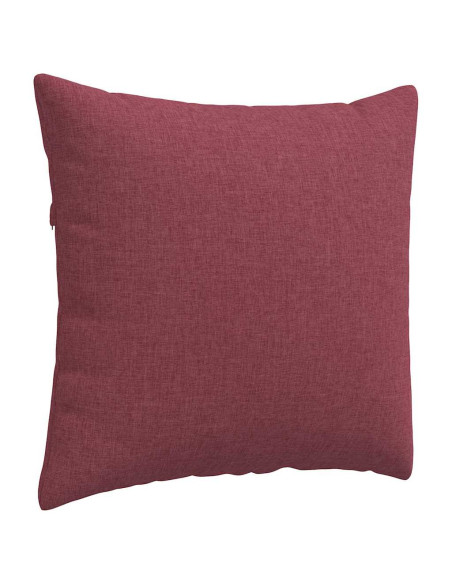 Cuscini da Divano 2 pcs Rosso Vino 50 x 50 cm Tessuto