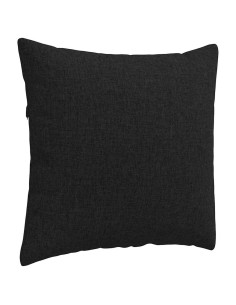 Cuscini da Divano 2 pcs Nero 50 x 50 cm Tessuto