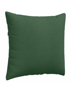 Cuscini da Divano 2 pcs Verde Scuro 45 x 45 cm Tessuto in Cords