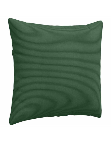 Cuscini da Divano 2 pcs Verde Scuro 45 x 45 cm Tessuto in Cords