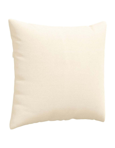 Cuscini da Divano 2 pcs Crema 45 x 45 cm Tessuto in Cords