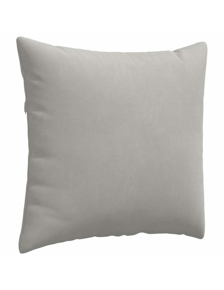 Cuscini da Divano 2 pcs Grigio chiaro 45 x 45 cm Tessuto