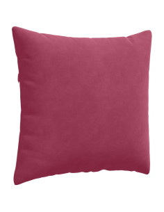 Cuscini da Divano 2 pcs Rosso Vino 45 x 45 cm Tessuto in Cords