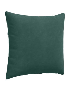 Cuscini da Divano 2 pcs Verde Scuro 45 x 45 cm Tessuto in Cords