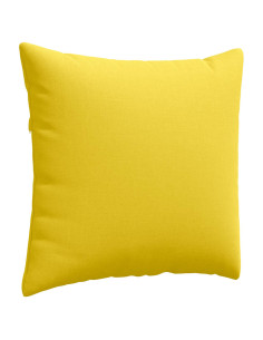 Cuscini da Divano 2 pcs Giallo Chiaro 45 x 45 cm Tessuto