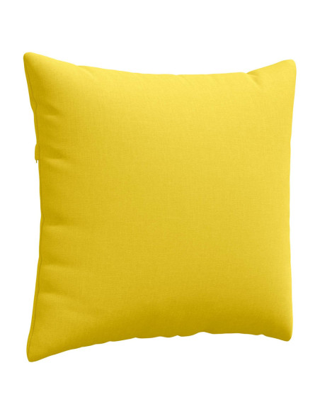Cuscini da Divano 2 pcs Giallo Chiaro 45 x 45 cm Tessuto