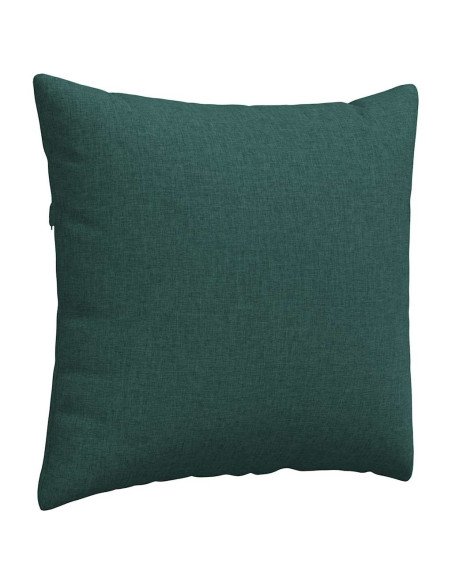 Cuscini da Divano 2 pcs Verde Scuro 45 x 45 cm Tessuto